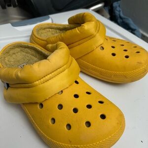 Yellow women’s crocs
